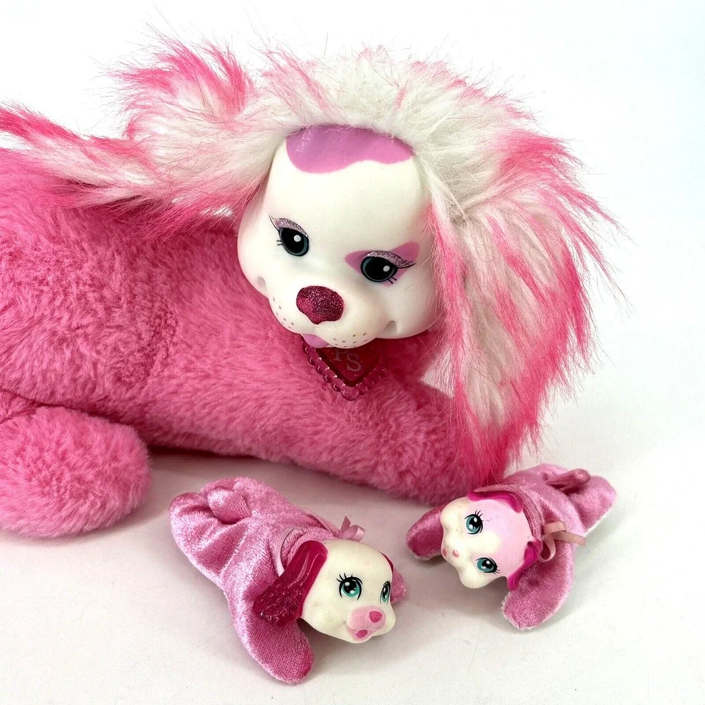 Pink Puppy Surprise 2017 With 2 Babies Puppies By Just Play‎ Dog Plush Animal